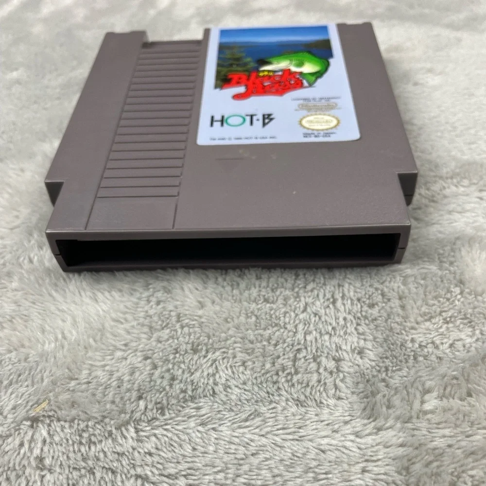 Black Bass Nintendo NES Authentic Original Tested Retro Vintage Video Game